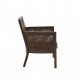 Espresso Wood Cane Back Accent Chair